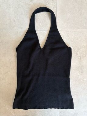 Jacob y2k Black Halter Knit Top